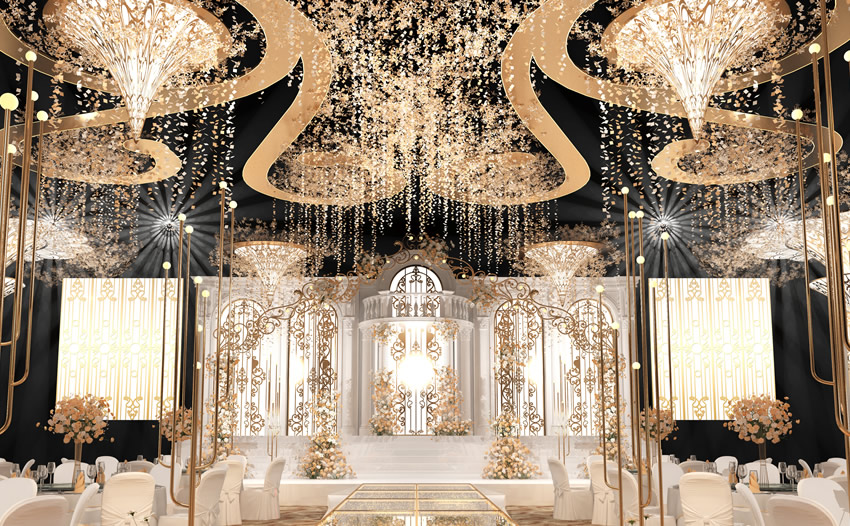 丹巴花木兰喜事汇金色大厅效果展示